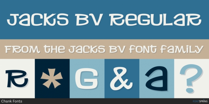 Jacks BV font preview