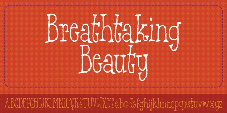 Breathtaking Beauty font preview