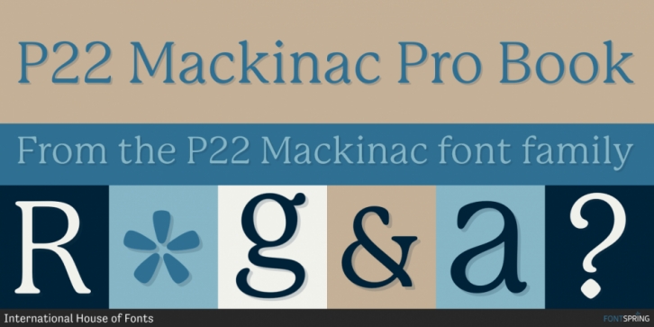 P22 Mackinac font preview