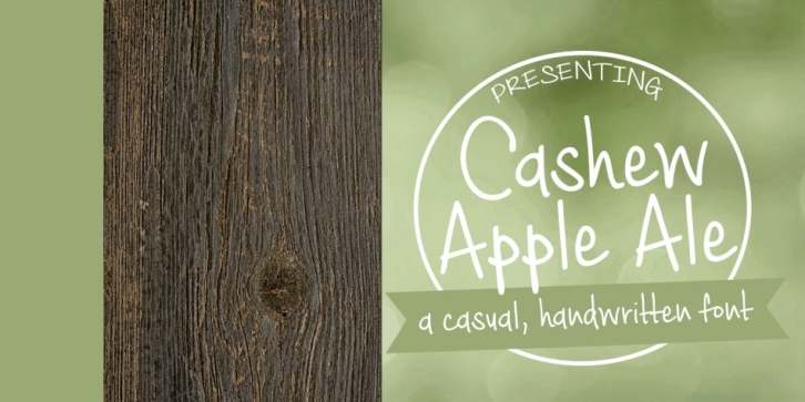 Cashew Apple Ale font preview