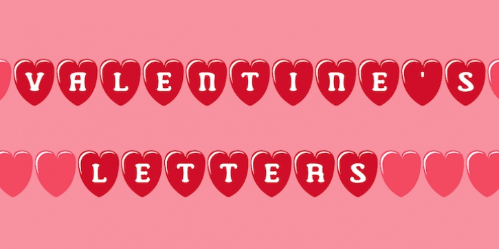 Valentines Letters font preview