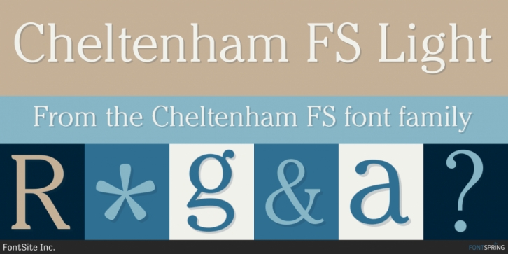 Cheltenham FS font preview