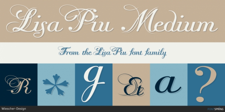 LisaPiu font preview