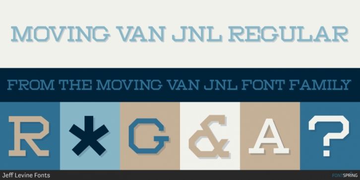 Moving Van JNL font preview