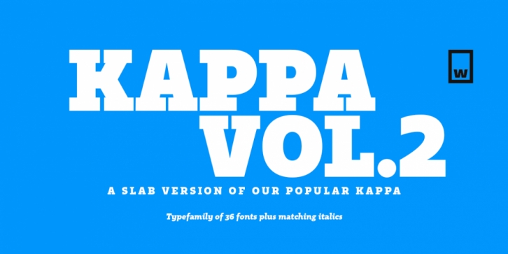 Kappa Vol. 2 font preview