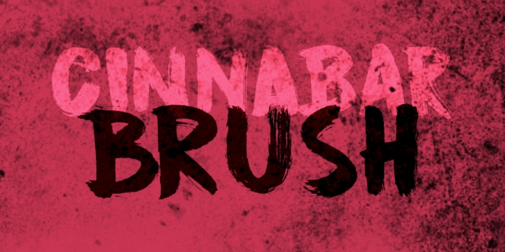 Cinnabar Brush font preview