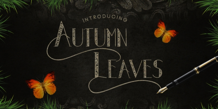Autumn Leaves font preview
