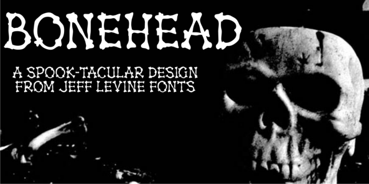 Bonehead JNL font preview