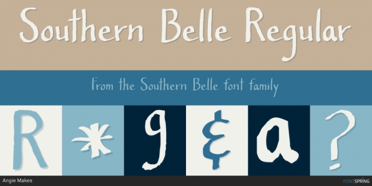 Southern Belle font preview