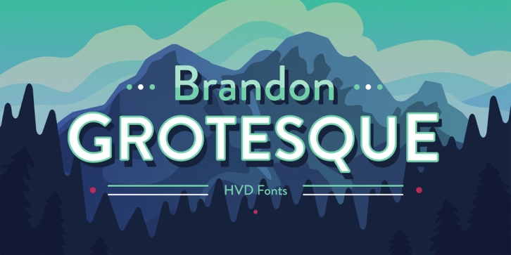 Brandon Grotesque font preview