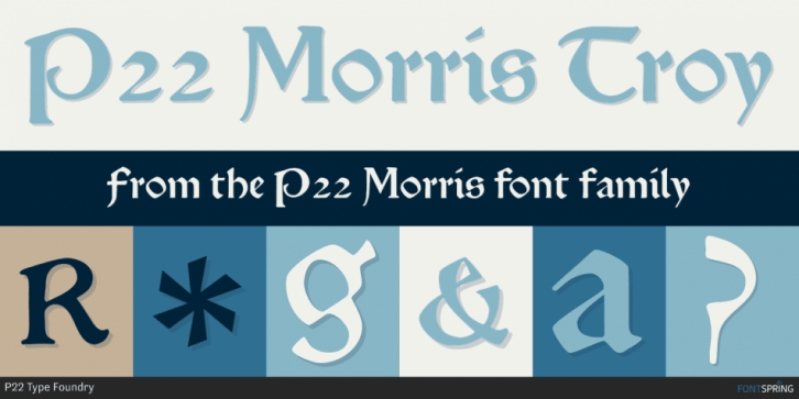 P22 Morris font preview