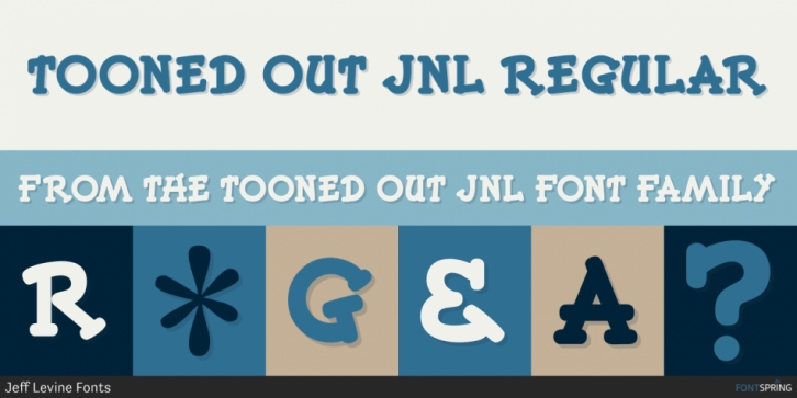 Tooned Out JNL font preview