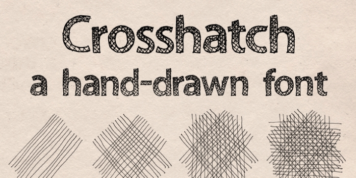 Crosshatch font preview