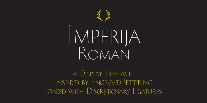 Imperija Roman font preview
