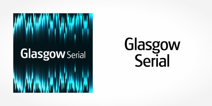 Glasgow Serial font preview