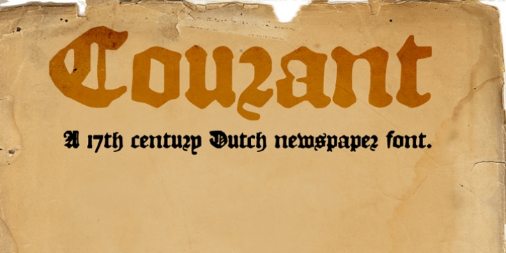 Courant font preview