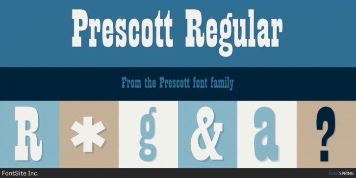 Prescott font preview