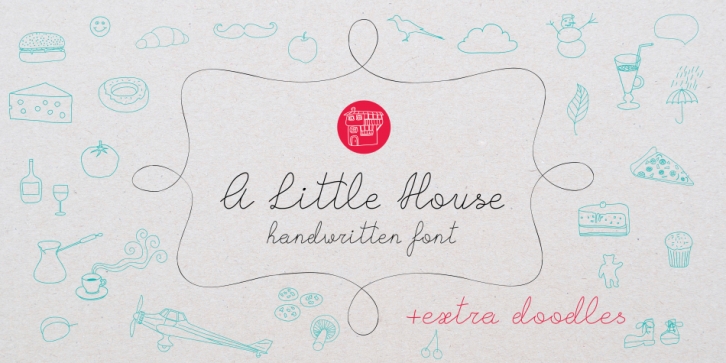 A Little House font preview