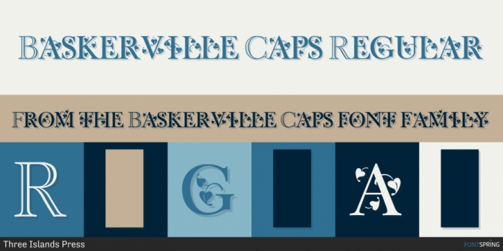 Baskerville Caps font preview