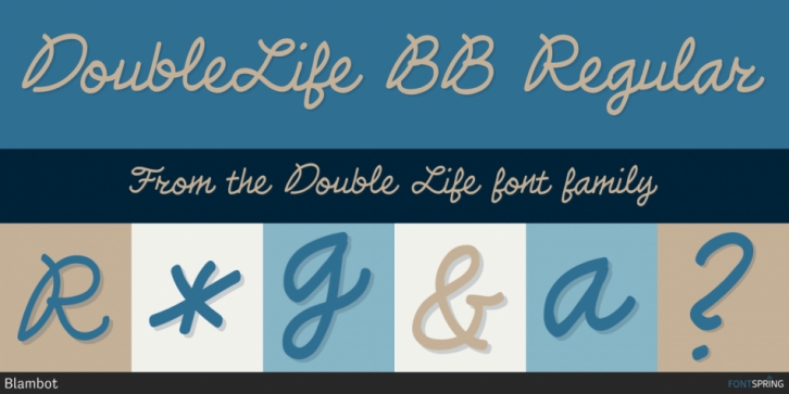 Double Life font preview