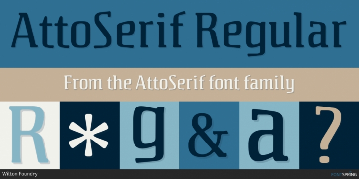 AttoSerif font preview