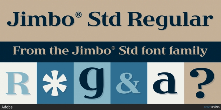 Jimbo Std font preview