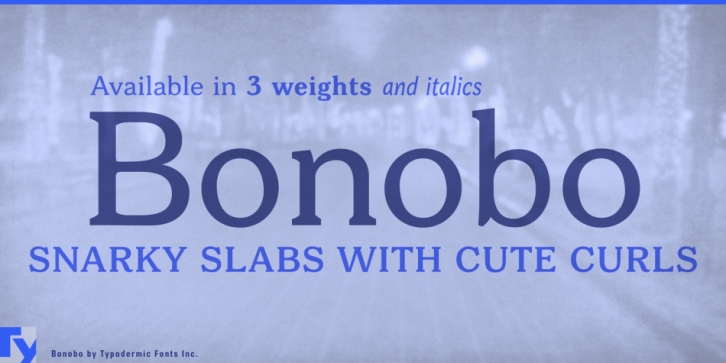 Bonobo font preview