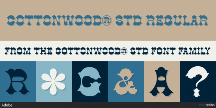 Cottonwood Std font preview
