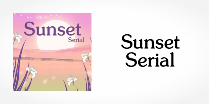 Sunset Serial font preview