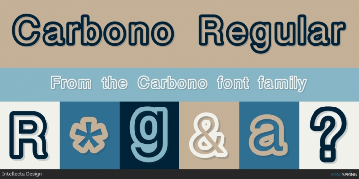 Carbono font preview