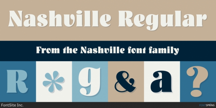 Nashville font preview