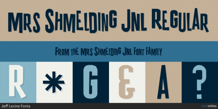 Mrs Shmelding JNL font preview
