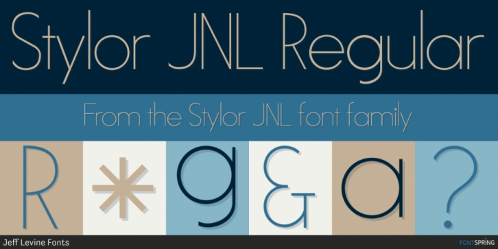 Stylor JNL font preview