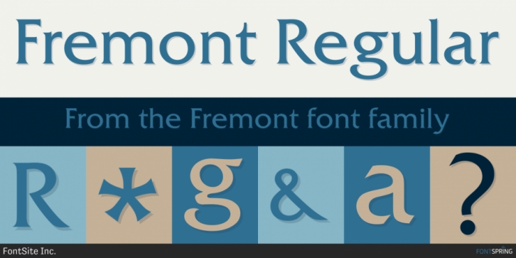 Fremont font preview