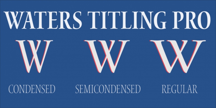 Waters Titling Pro font preview