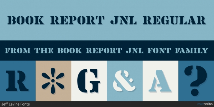 Book Report JNL font preview
