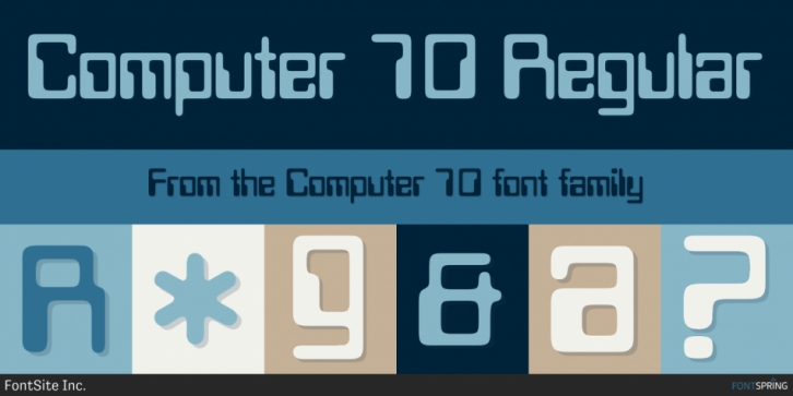 Computer 70 font preview