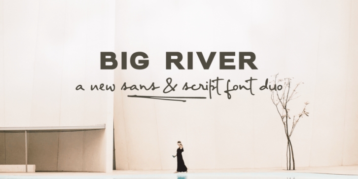 Big River font preview