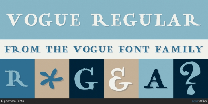 Vogue font preview