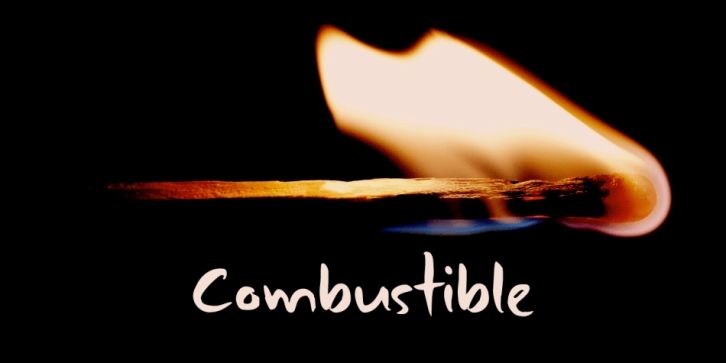 Combustible font preview