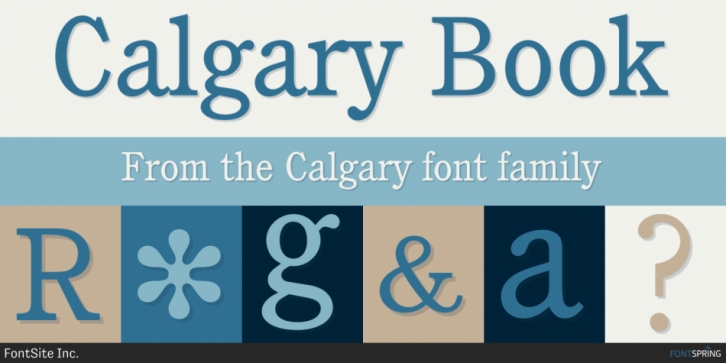 Calgary font preview