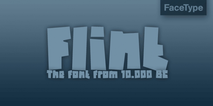 Flint font preview