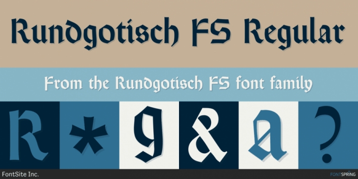 Rundgotisch FS font preview