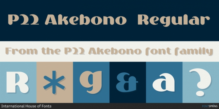 P22 Akebono font preview