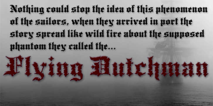 Flying Dutchman font preview