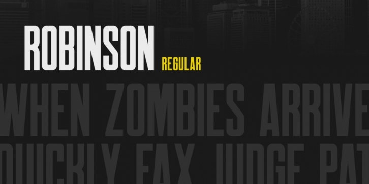 Robinson font preview