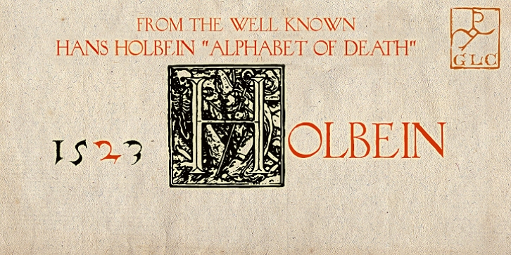 1523 Holbein font preview