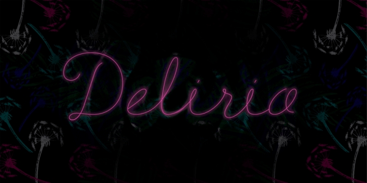Delirio font preview