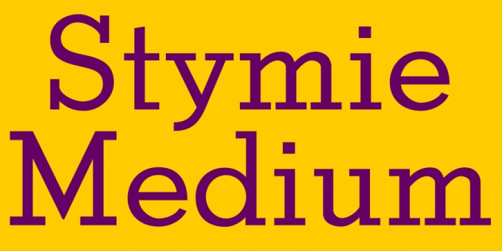 Stymie Medium font preview