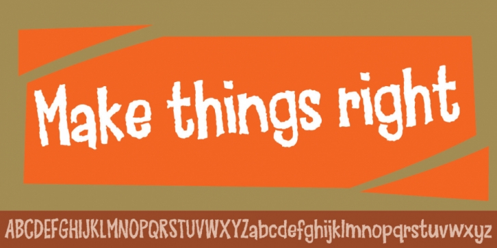 Make things right font preview